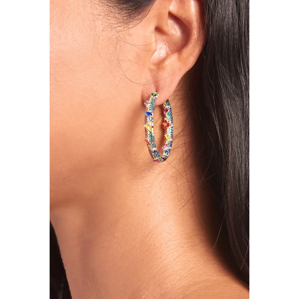 Electric Hoop Earrings