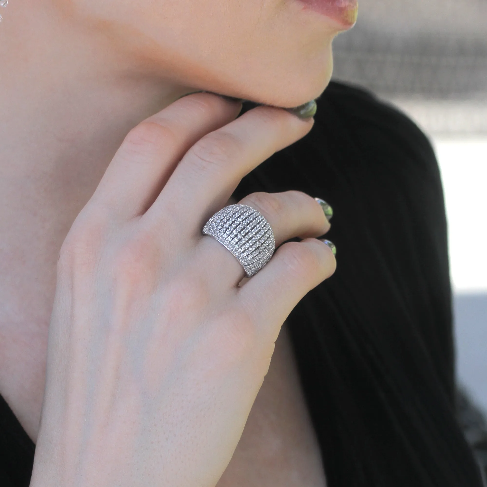 Elysian Elegance Dome Ring, 18mm