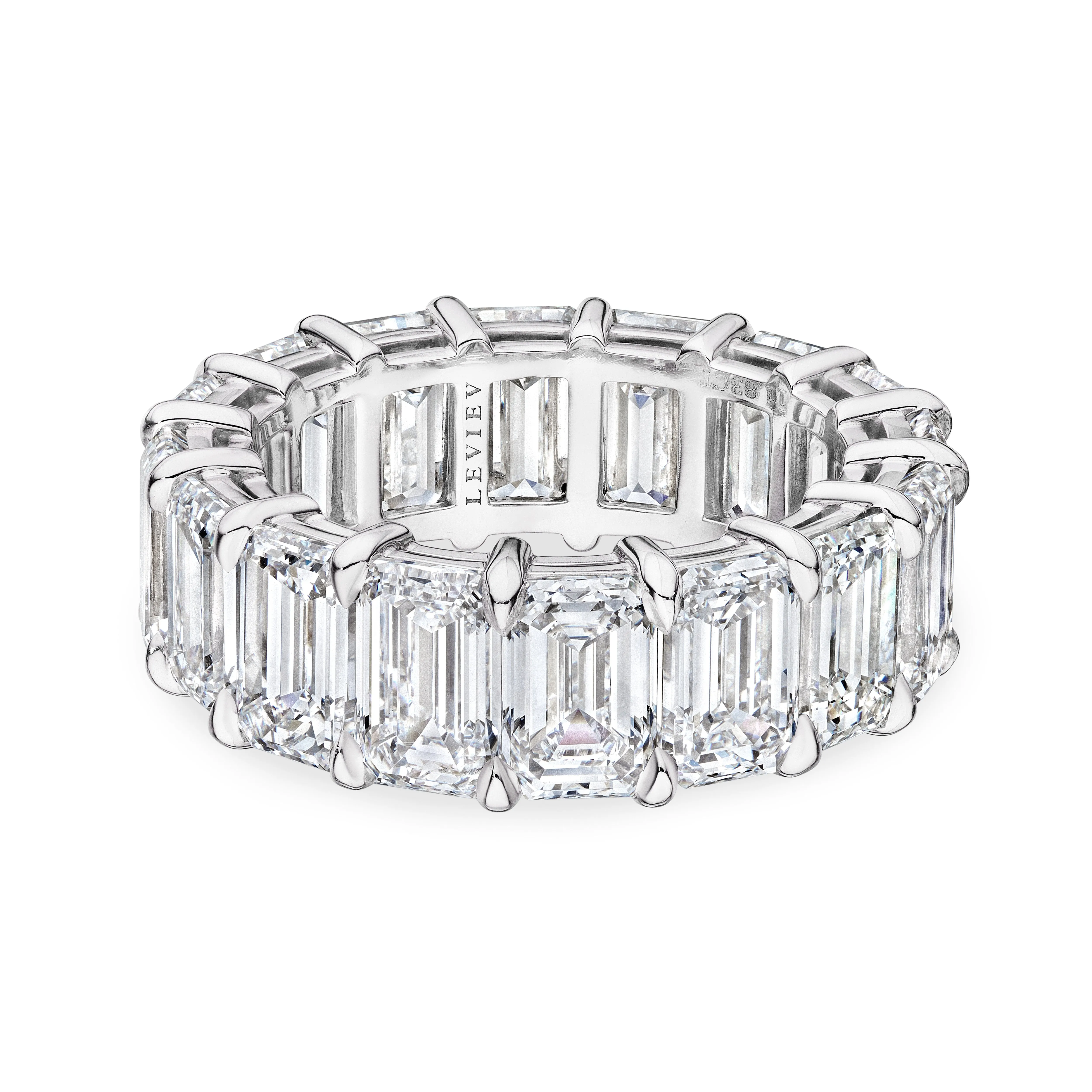 Emerald Cut Diamond Eternity Band, 12 CT