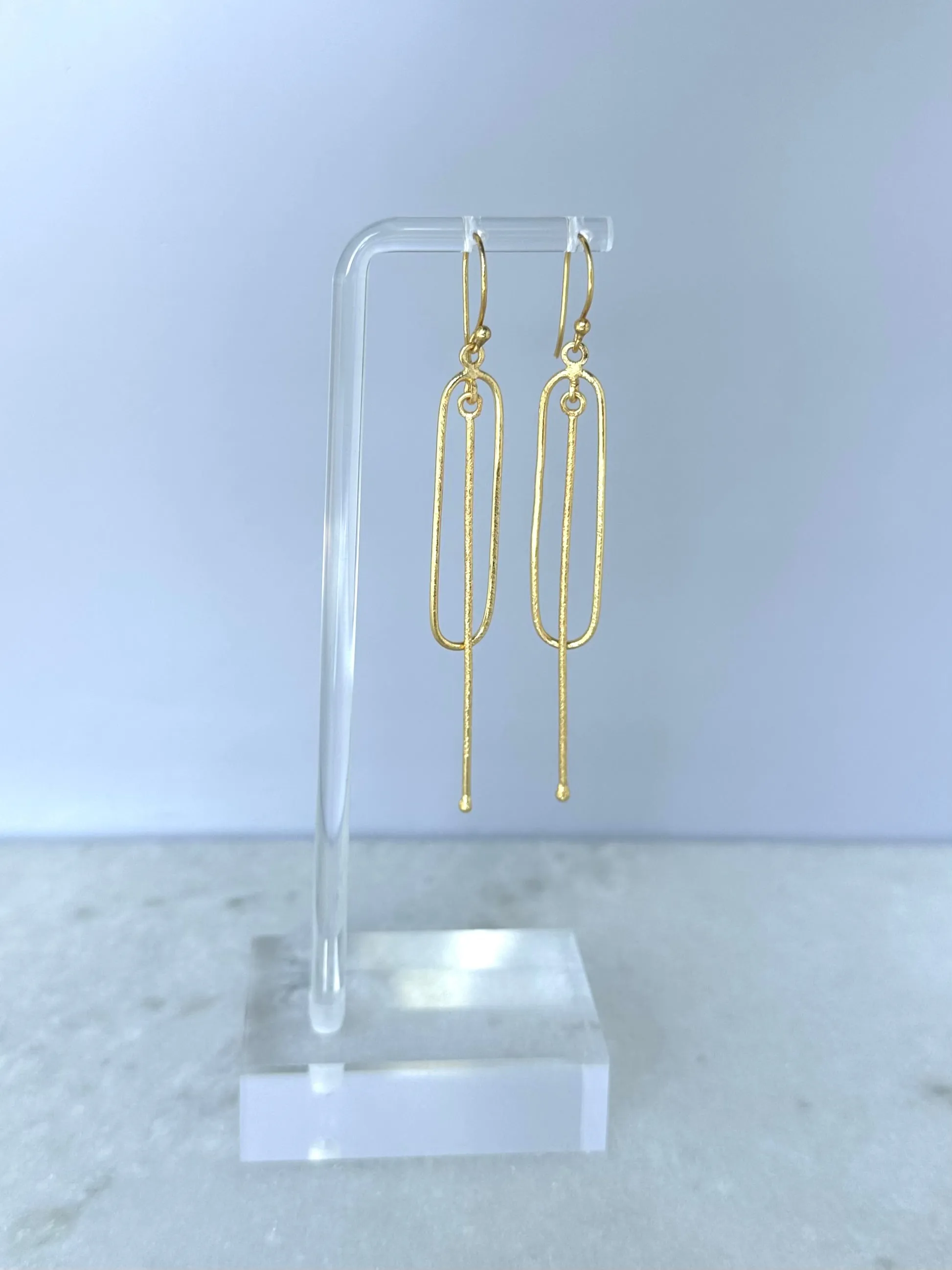 Emilee Asymmetrical Earrings-Gold