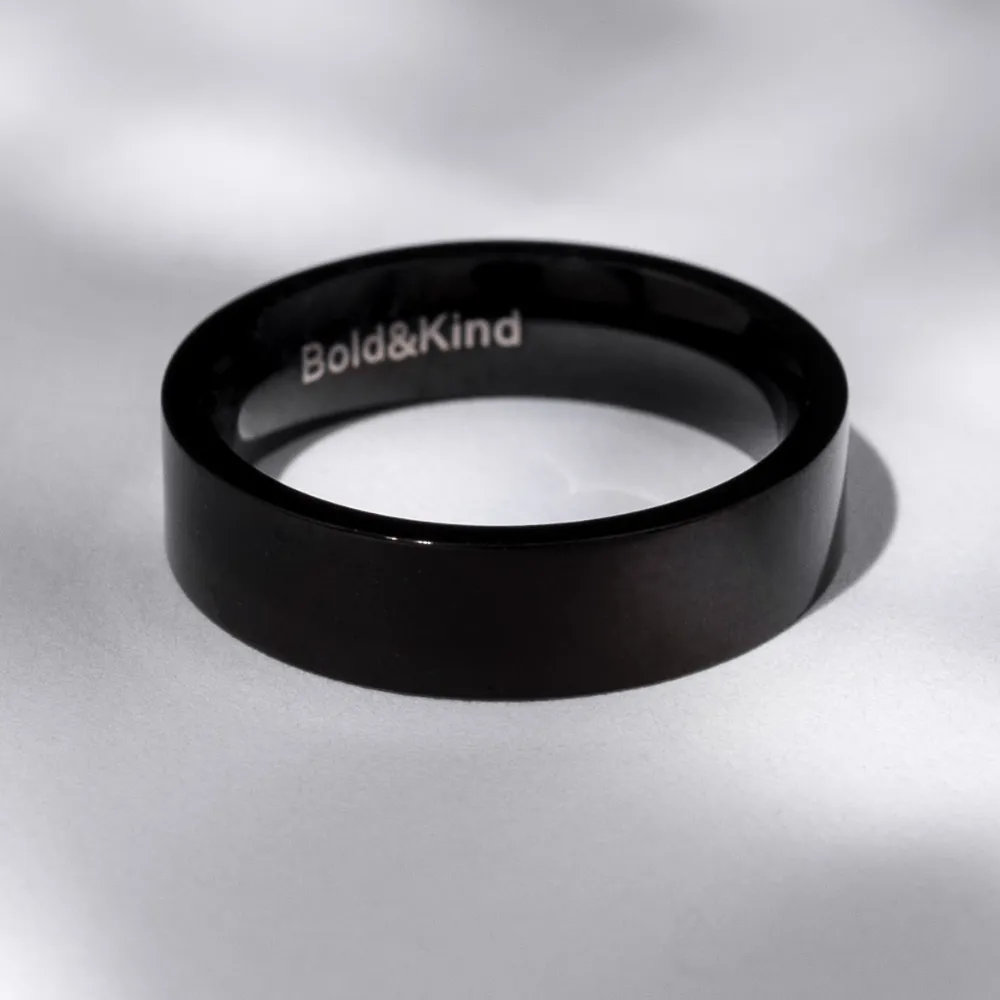 Everyday Stacker Ring (black chrome)