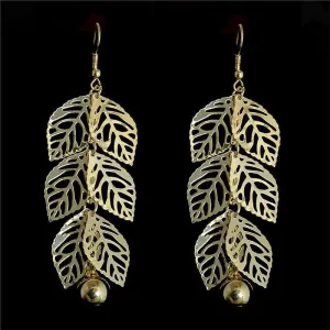 Feathered Leaf Earring