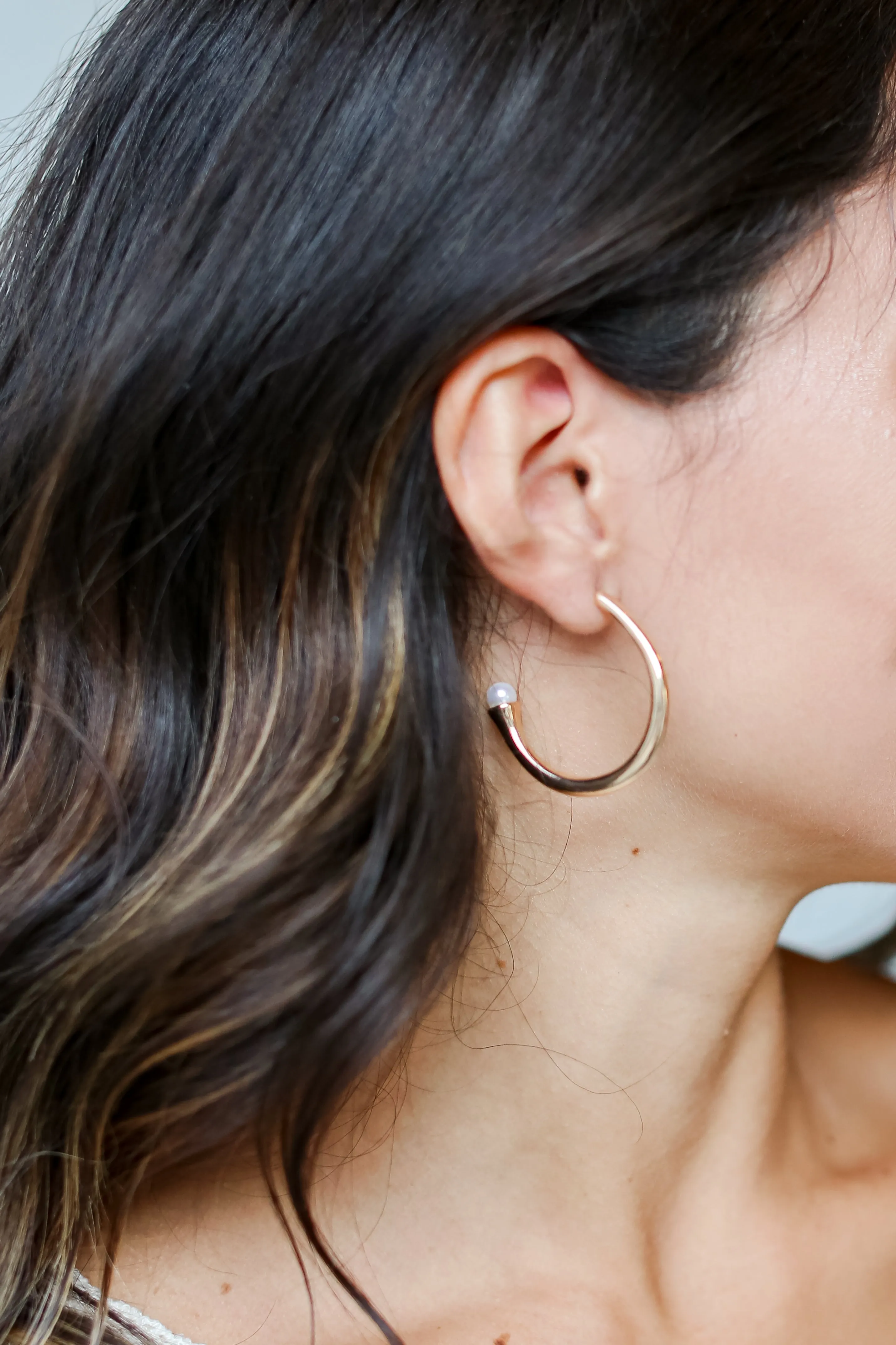 FINAL SALE - Rachelle Gold Hoop Earrings