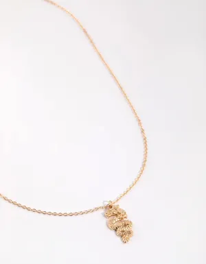 Gold Dragon Necklace