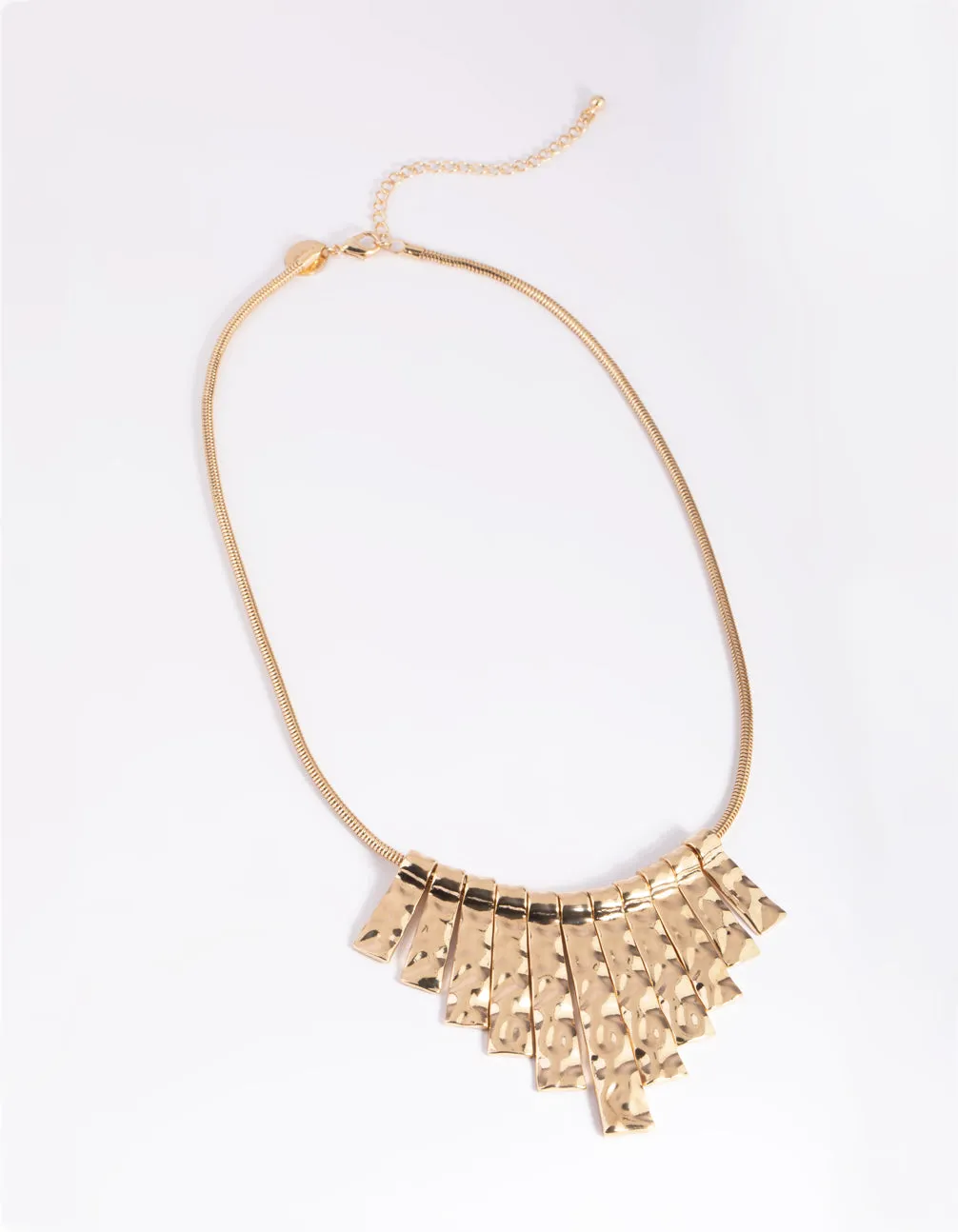 Gold Molten Pendant Necklace