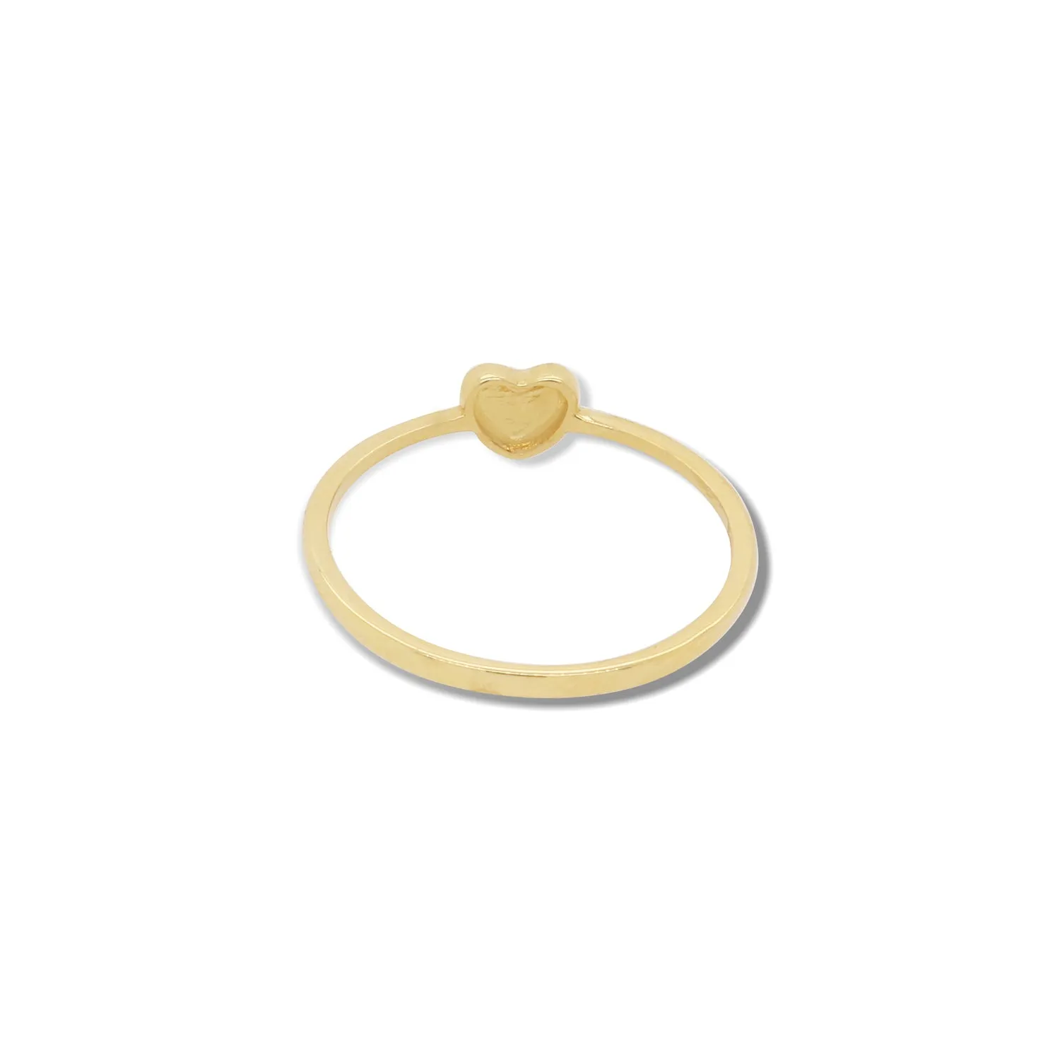 Gold Puffy Heart Ring