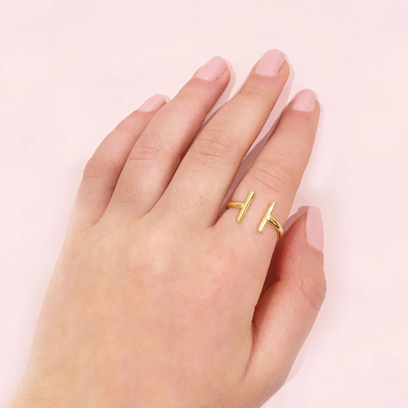 Golden Bar Ring