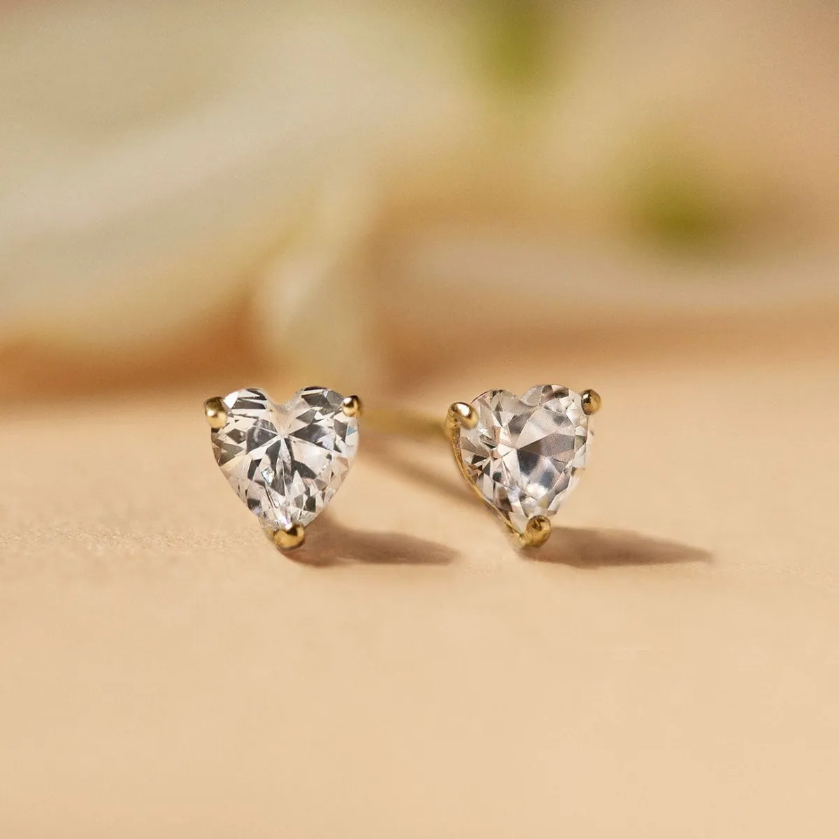 Heart Crystal Studs