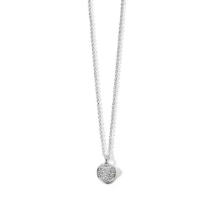 IPPOLITA Mini Flower Pendant Necklace in Sterling Silver with Diamonds