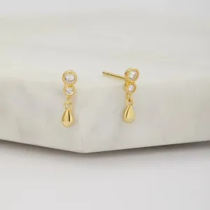 Jasmine Stud Earring Gold - 925 Sterling Silver