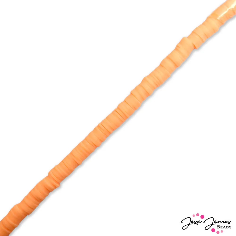 JJB Heishi Bead Strand in Peaches 'n Cream