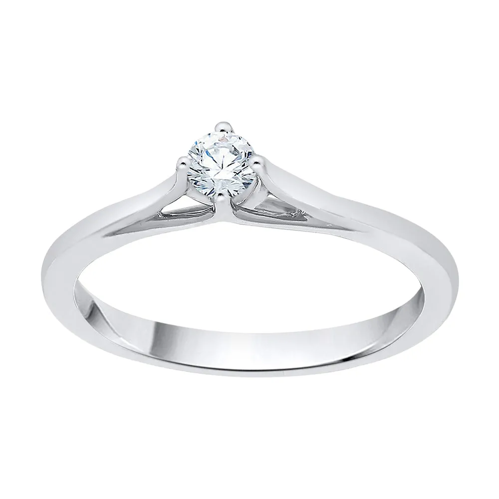 KATARINA 1/6 cttw Diamond Solitaire Engagement Ring