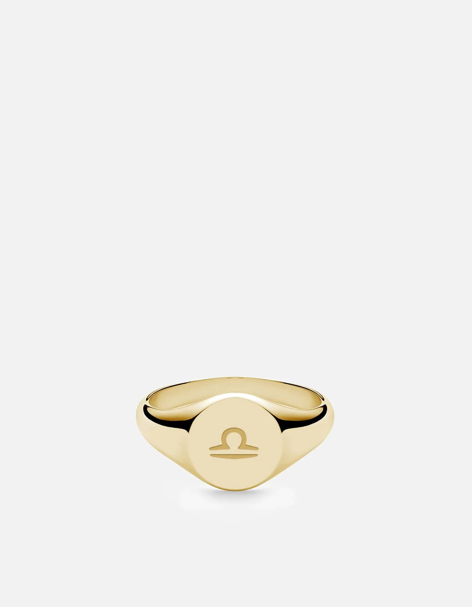 Libra Astro Signet Ring, 14k Gold