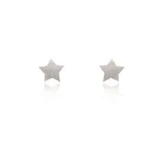 Linda Tahija Star Stud Earrings, Silver