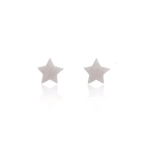 Linda Tahija Star Stud Earrings, Silver