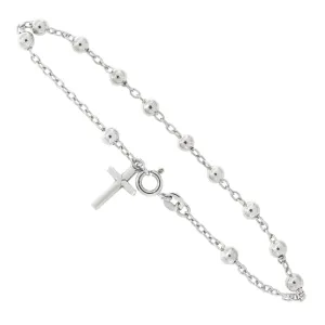 Made in Italy Sterling Silver Rosary Bracelet