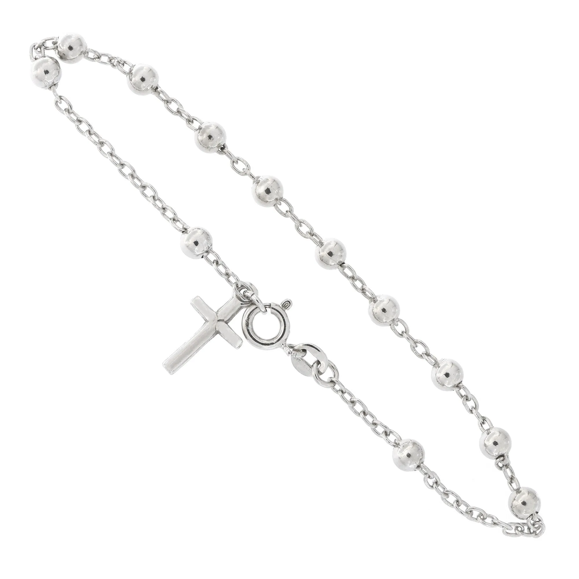 Made in Italy Sterling Silver Rosary Bracelet