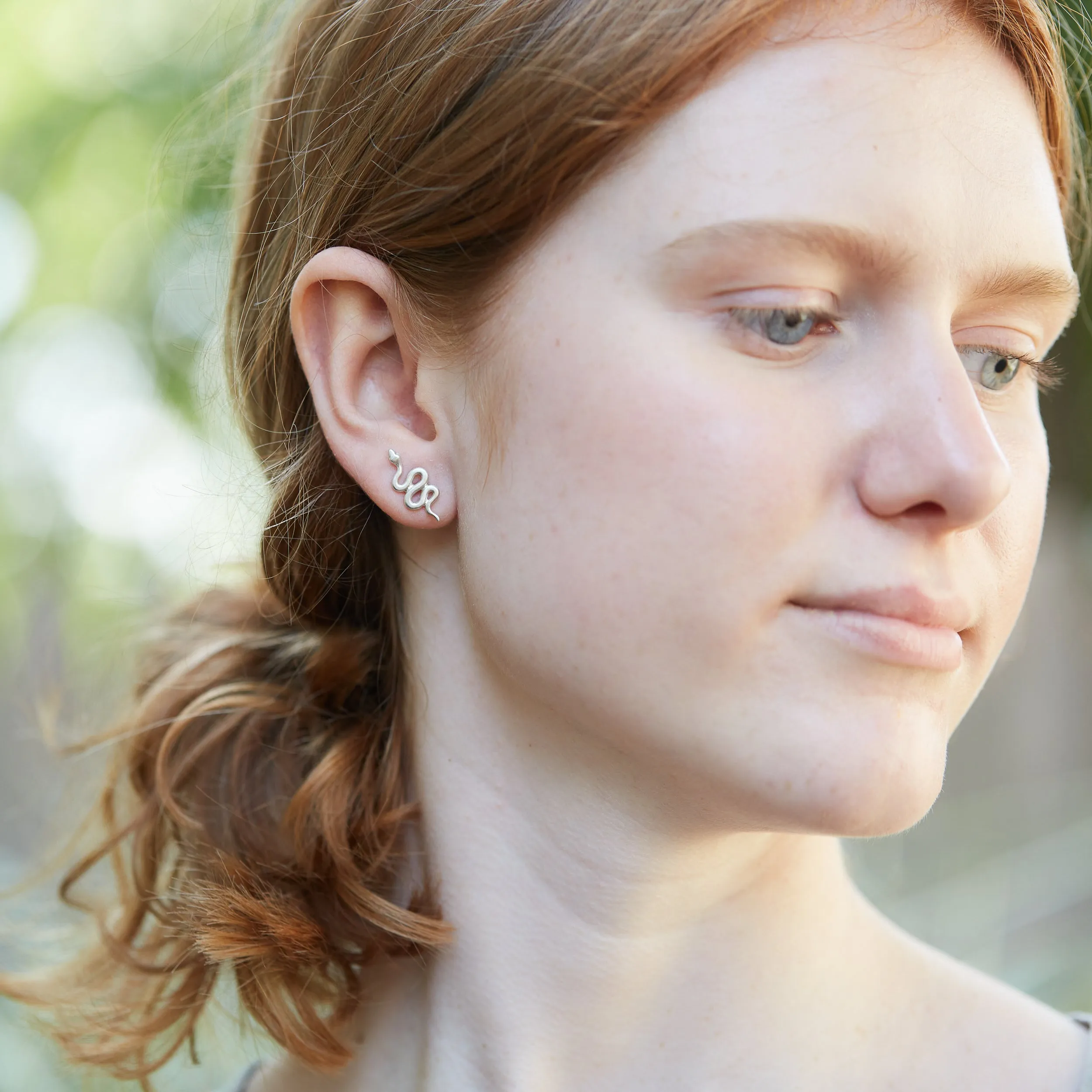 Medusa Cameo Studs