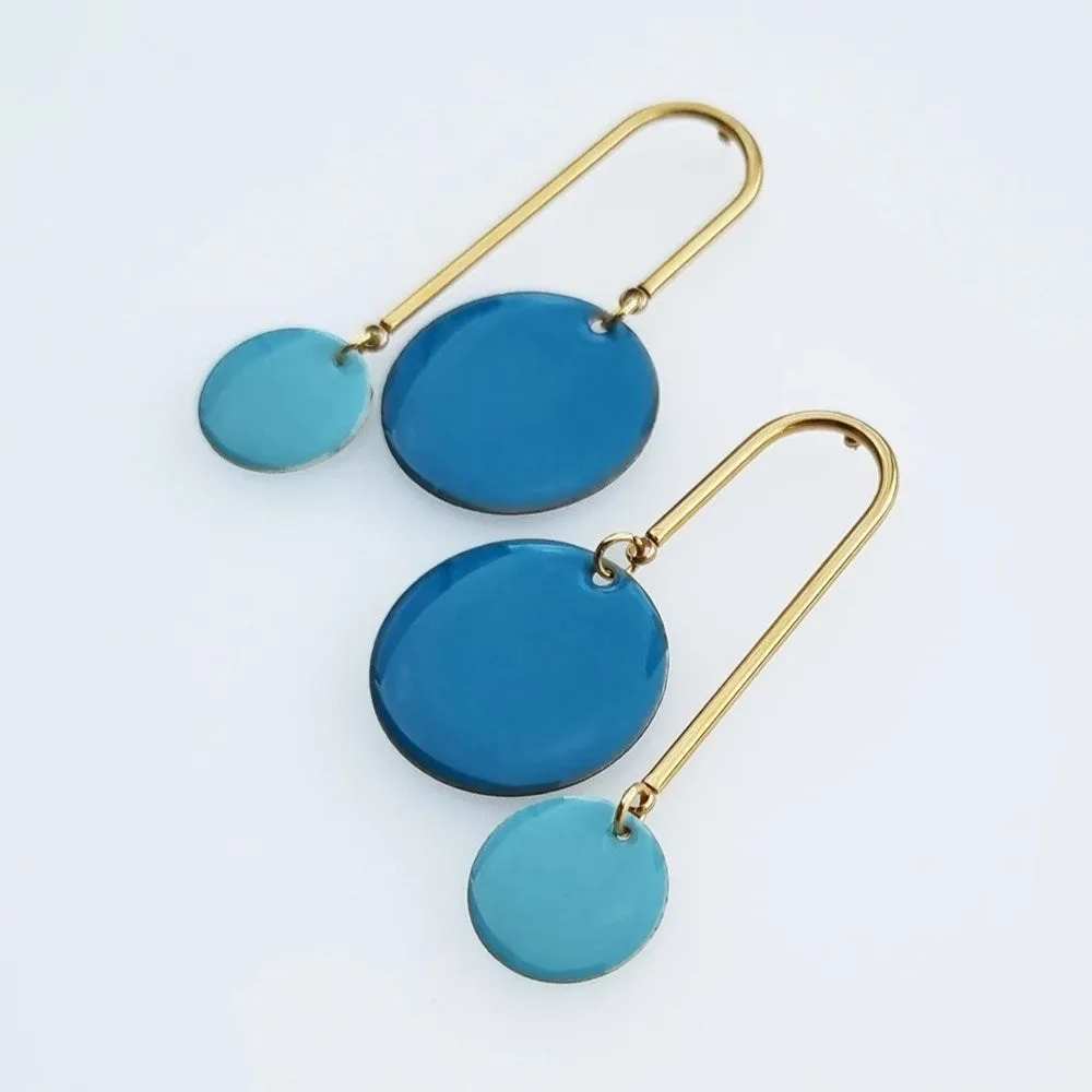 Middle Child: Bubble Earrings Blue