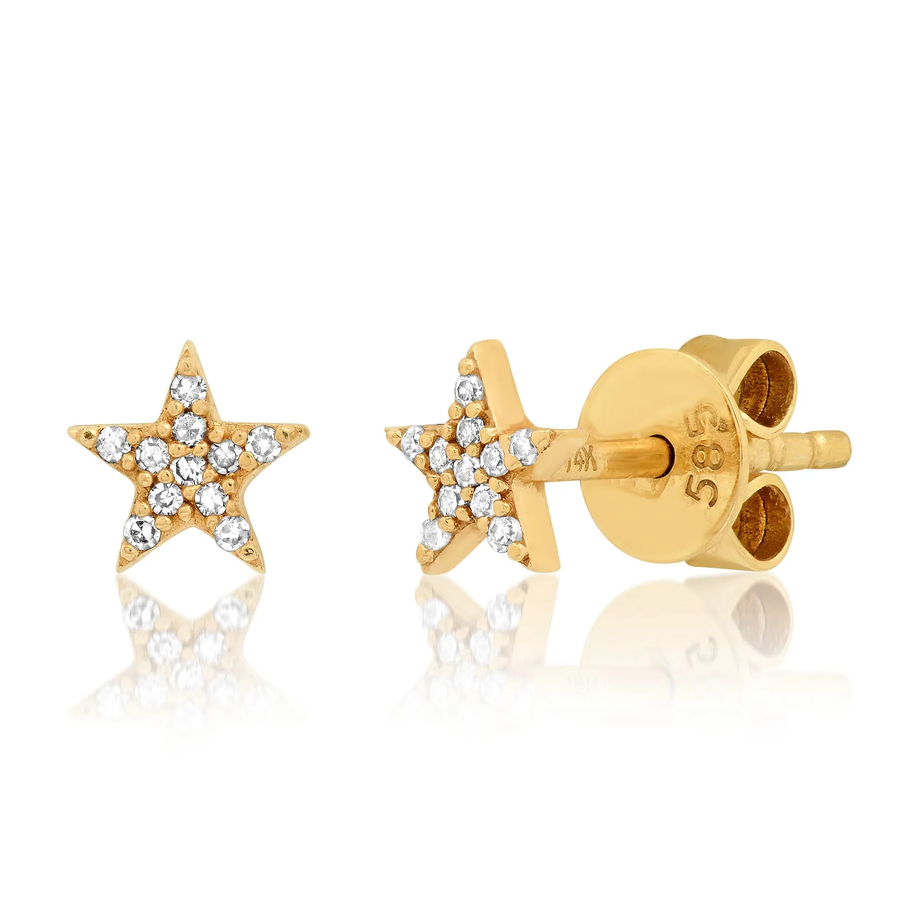 MINI STAR STUDS, GOLD