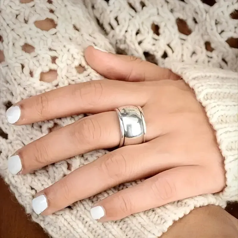 Minimalist Classic Silver Ring at Bling & Bloom's Boutique