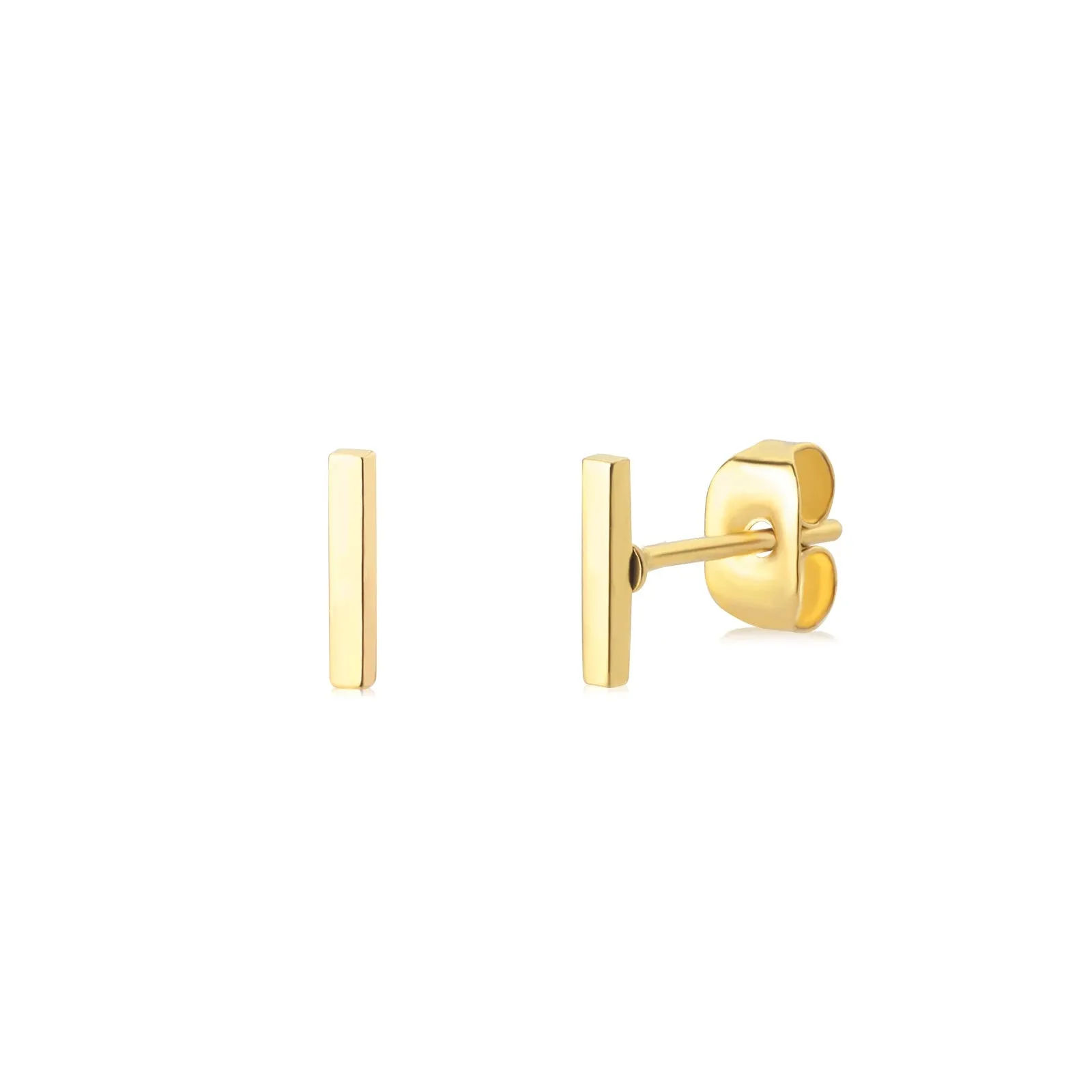 Minimalist Initial Letter Studs Earrings (Water Proof Jewellery)