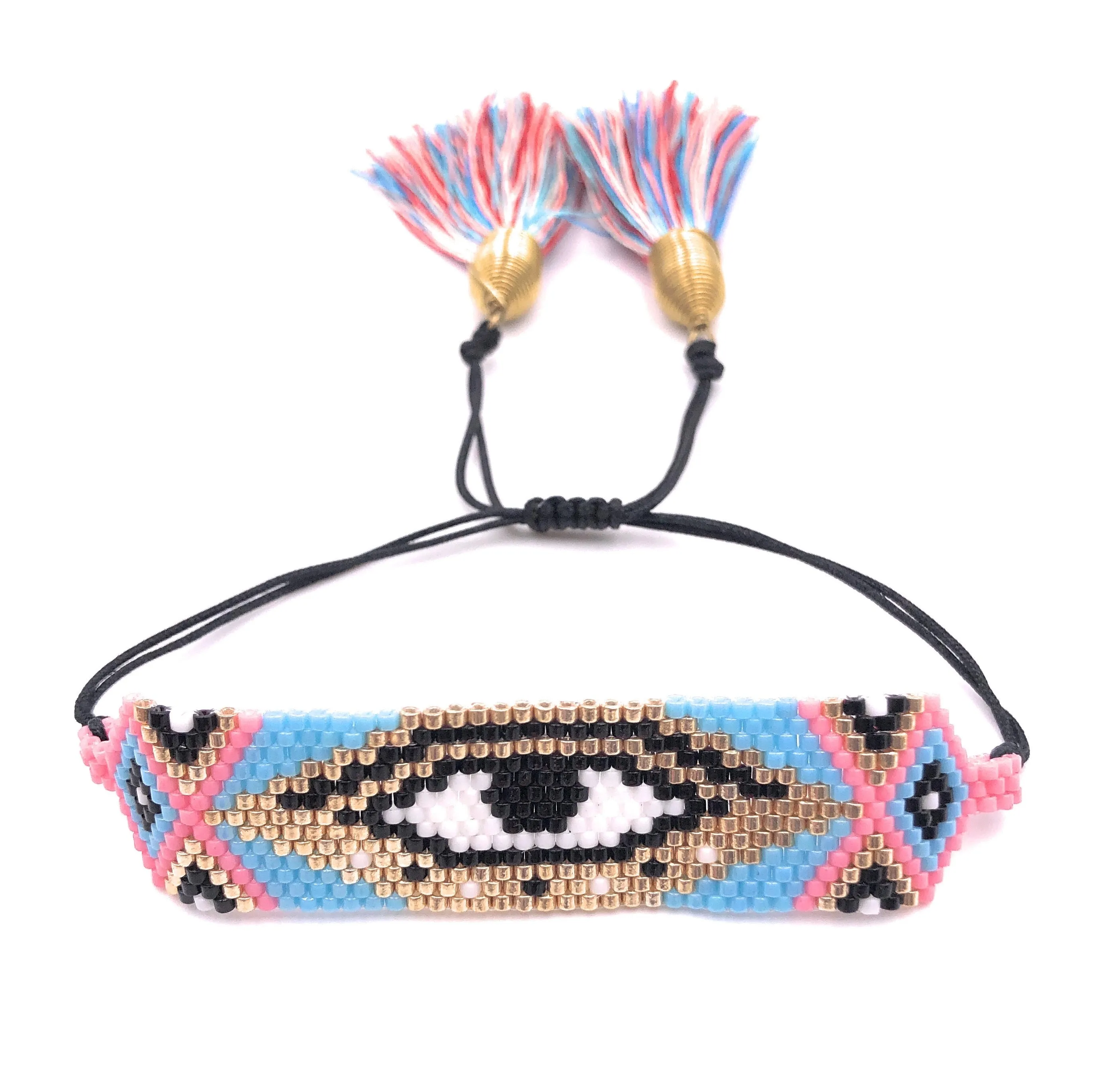 Miyuki Multicolor Evil Eye Boho Bracelet for Women