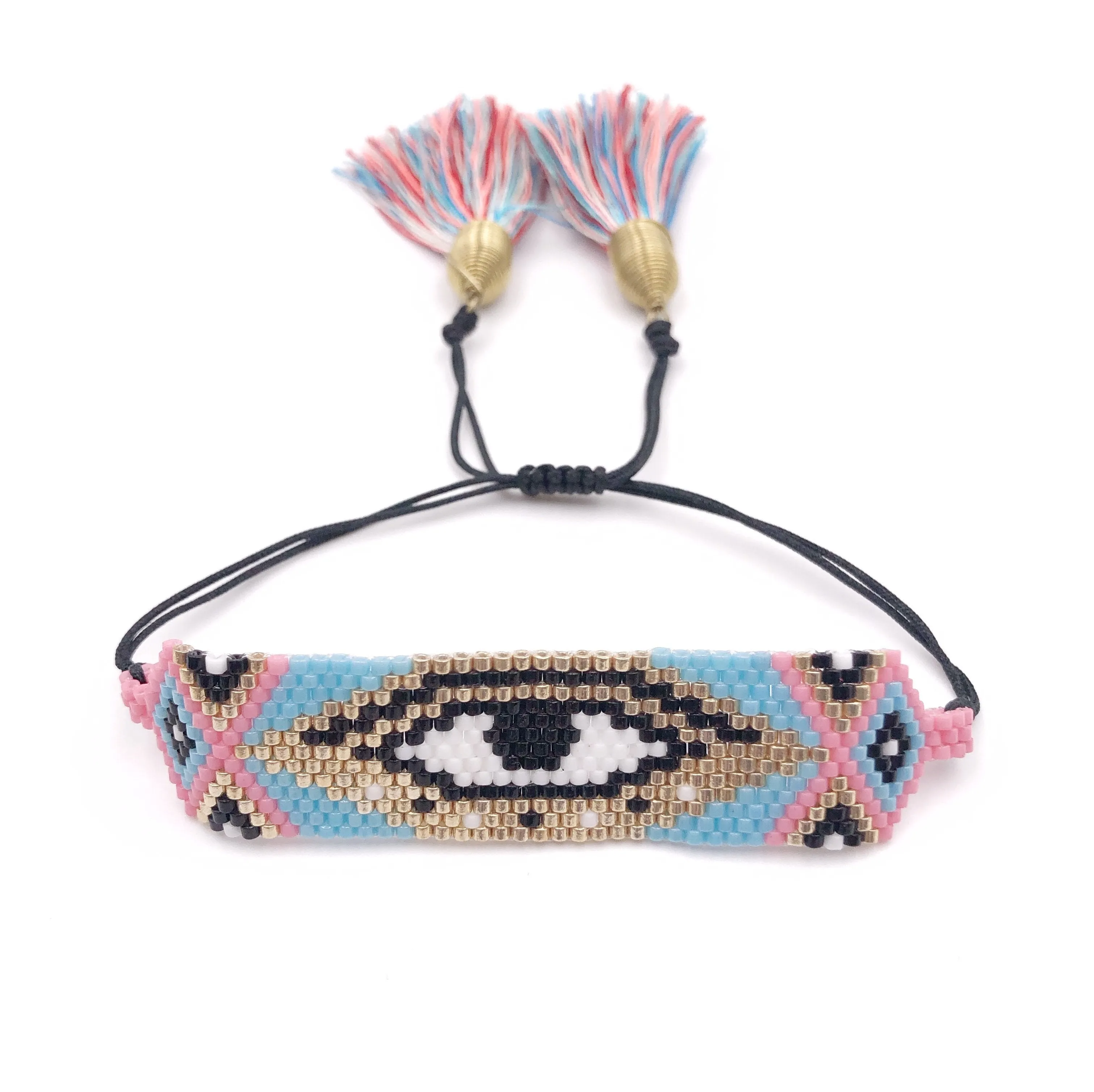 Miyuki Multicolor Evil Eye Boho Bracelet for Women