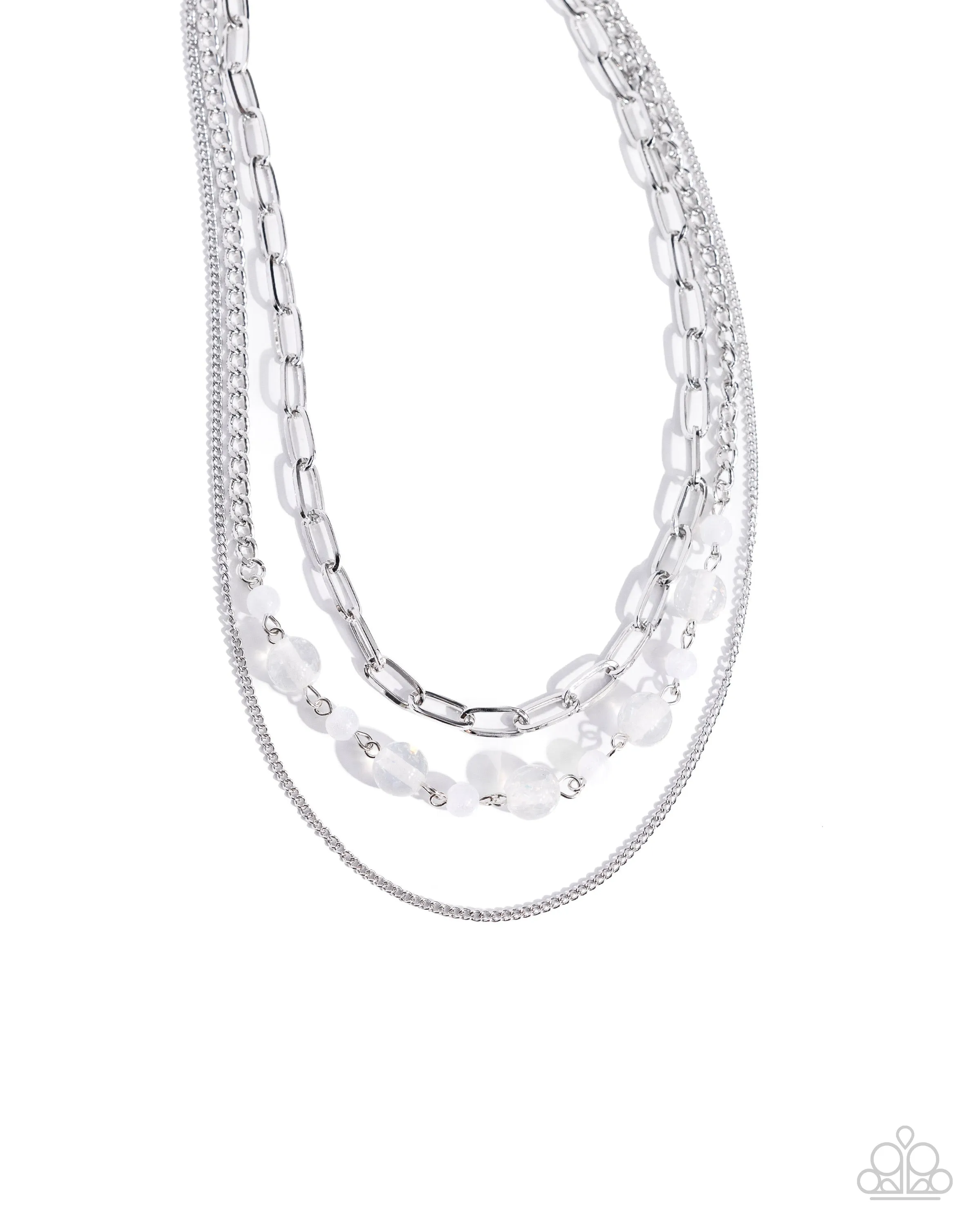 Necklaces Beaded Behavior - White N016