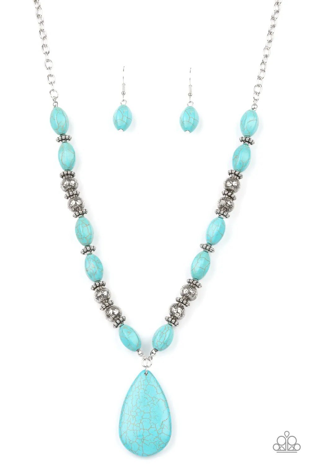 Necklaces Blazing Saddles - Blue N305