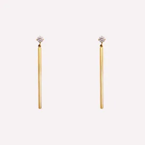 NIGHT OUT DANGLE CLIP-ON EARRINGS IN GOLD