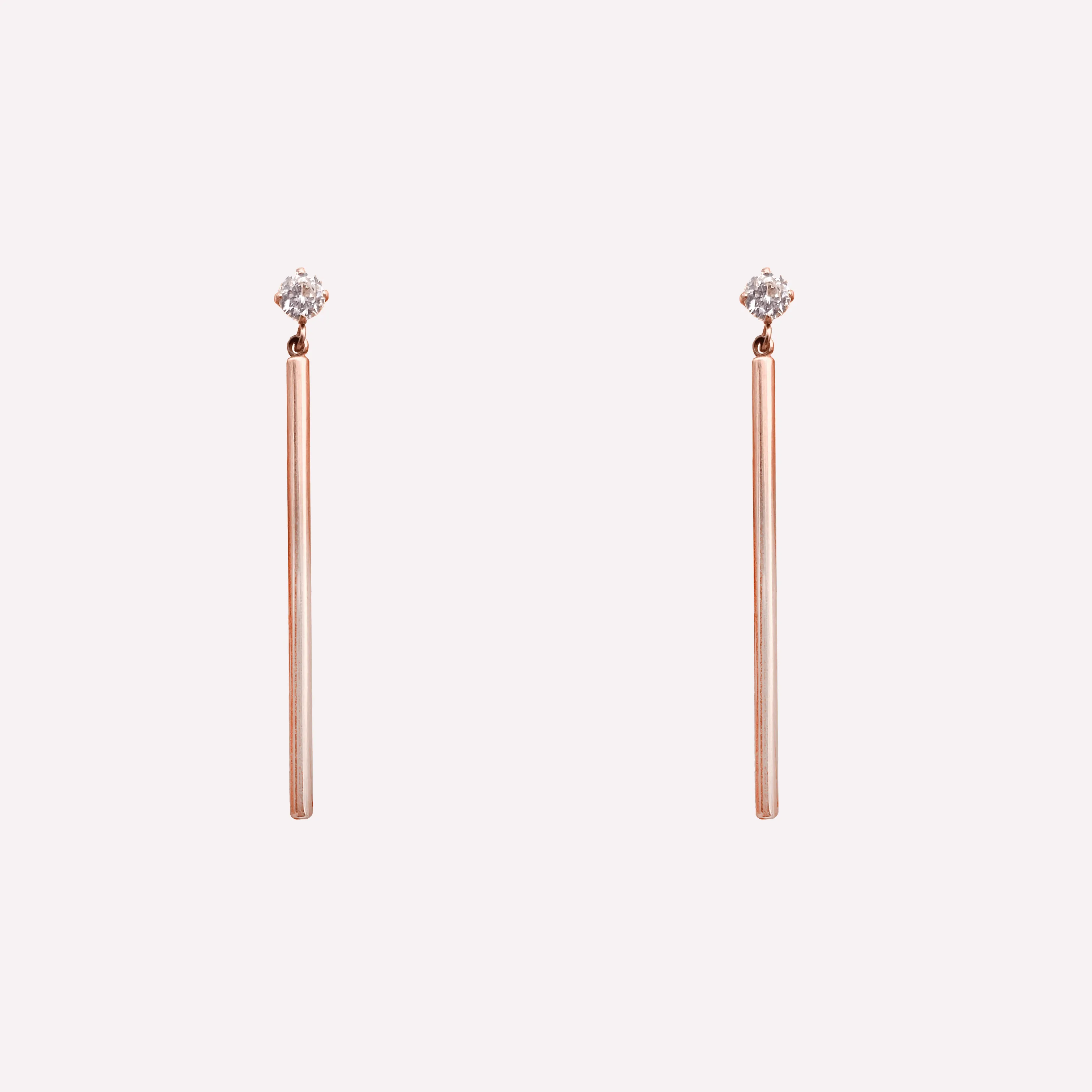 NIGHT OUT DANGLE EARRINGS IN ROSE GOLD