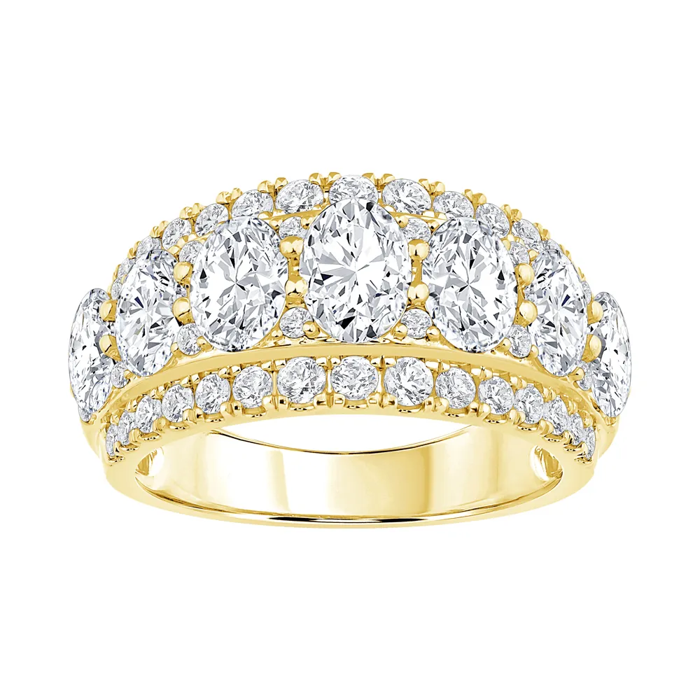 Oval Ring with 3.00ct of Laboratory Grown Diamonds in 9ct Yellow Gold