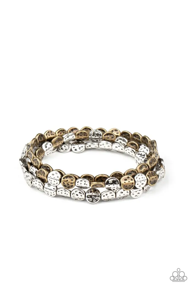 Paparazzi Bracelet ~ Hammered Heirloom - Multi