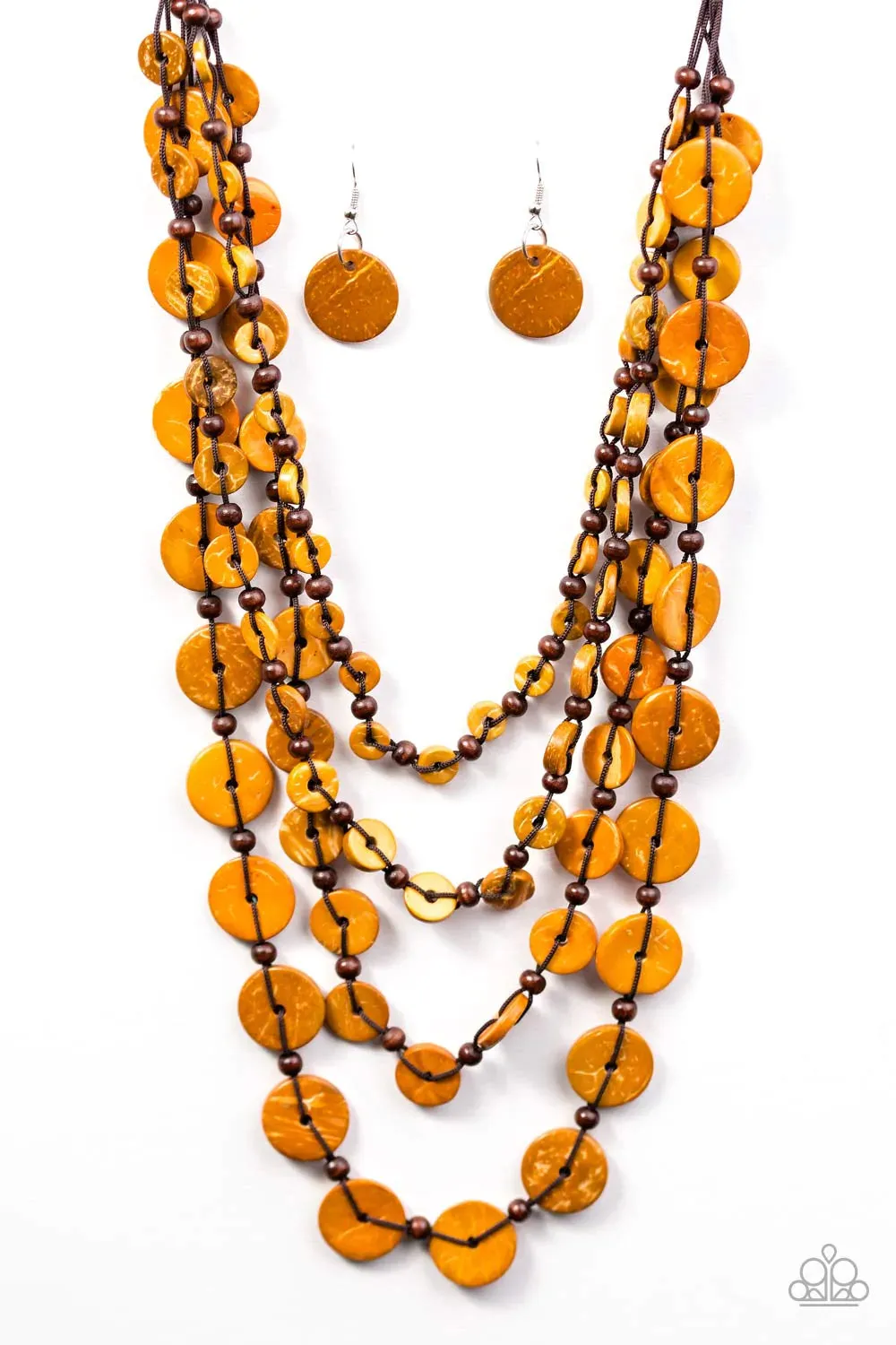 Paparazzi Necklace ~ Fiji Flair - Orange