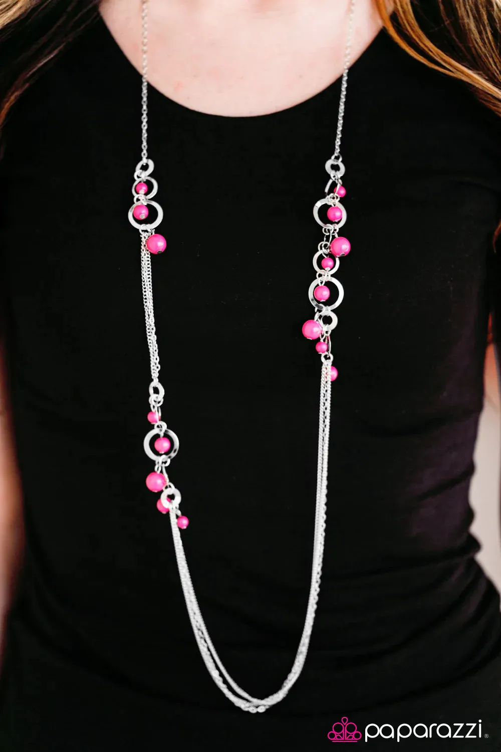 Paparazzi Necklace ~ Its Summer Somewhere - Pink