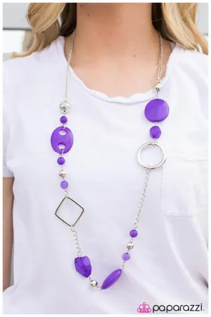 Paparazzi Necklace ~ Shadow Dancer - Purple