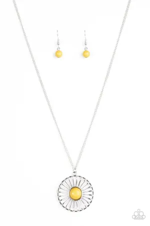 Paparazzi Necklace ~ She WHEEL Be Loved - Yellow