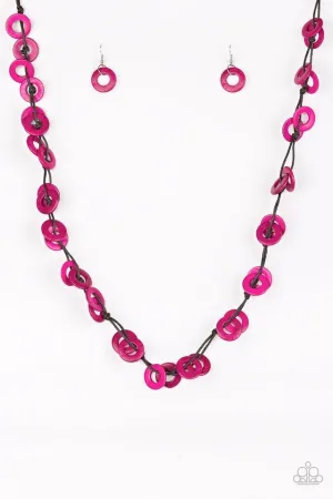 Paparazzi Necklace ~ Waikiki Winds - Pink