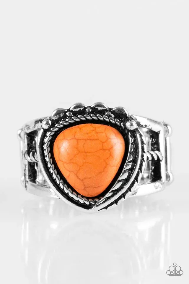 Paparazzi Ring ~ Cliff Climber - Orange