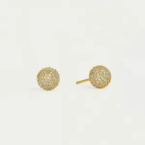 Pavé Globe Studs