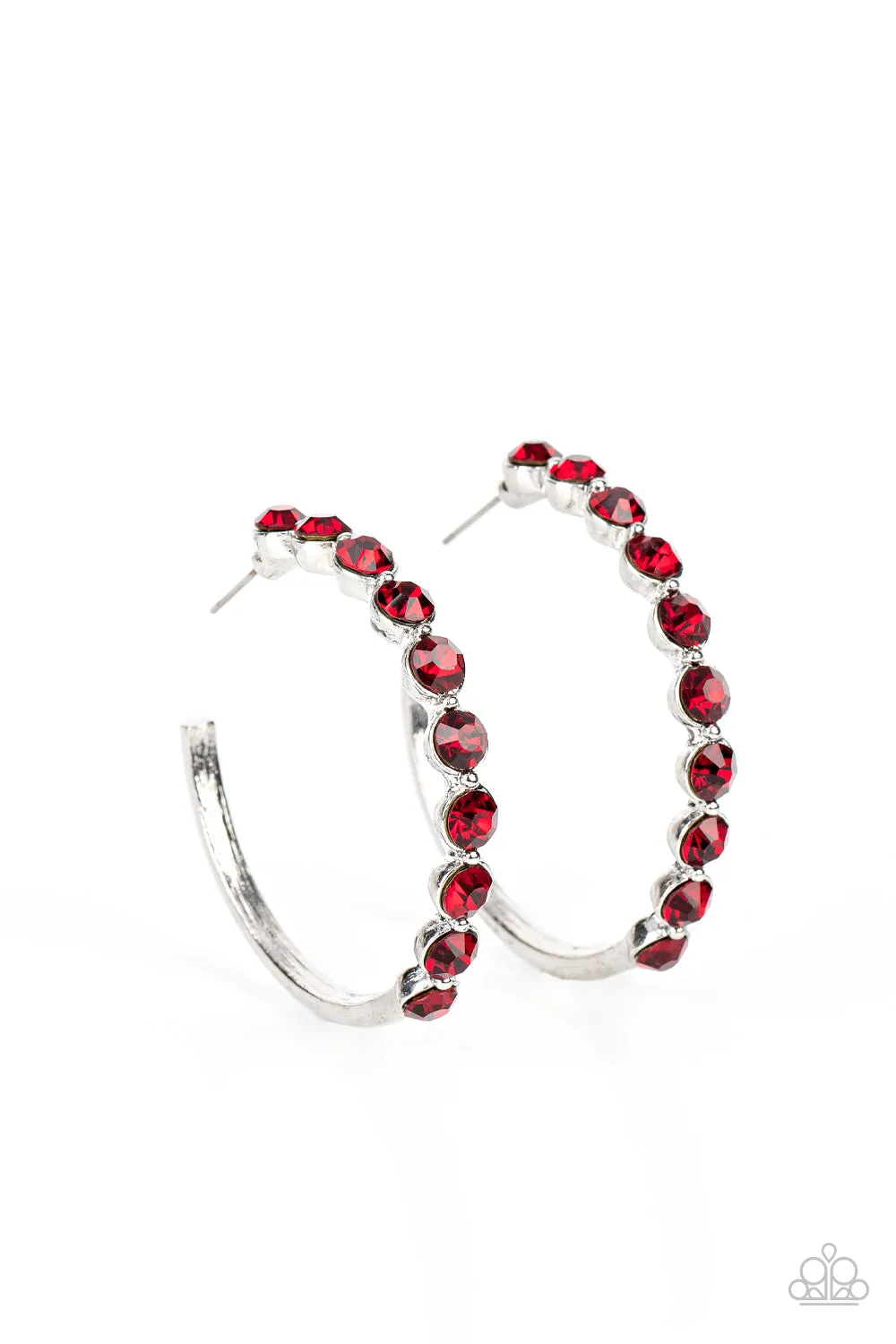 Photo Finish - Red Paparazzi Earrings