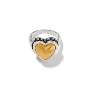 Pretty Tough Bold Heart Two Tone Ring