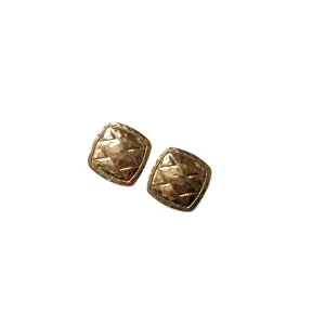 Retro Chic Alloy Button Stud Earrings - Vienna Verve Collection