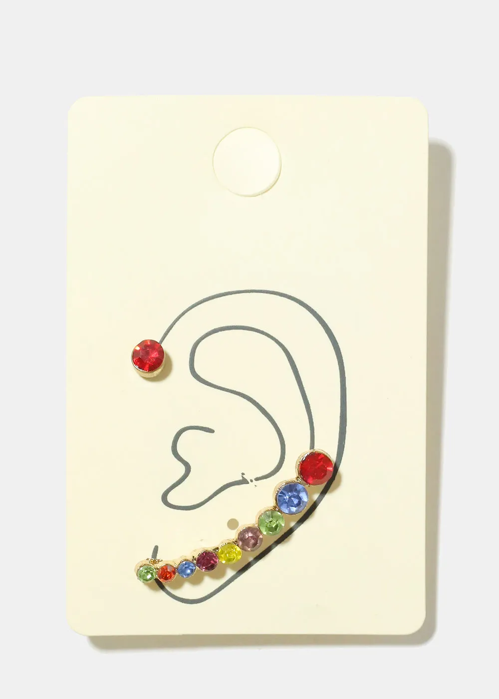 Rhinestone Ear Cuff Set