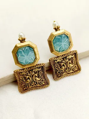 Riya Sky Blue Boutique Earrings