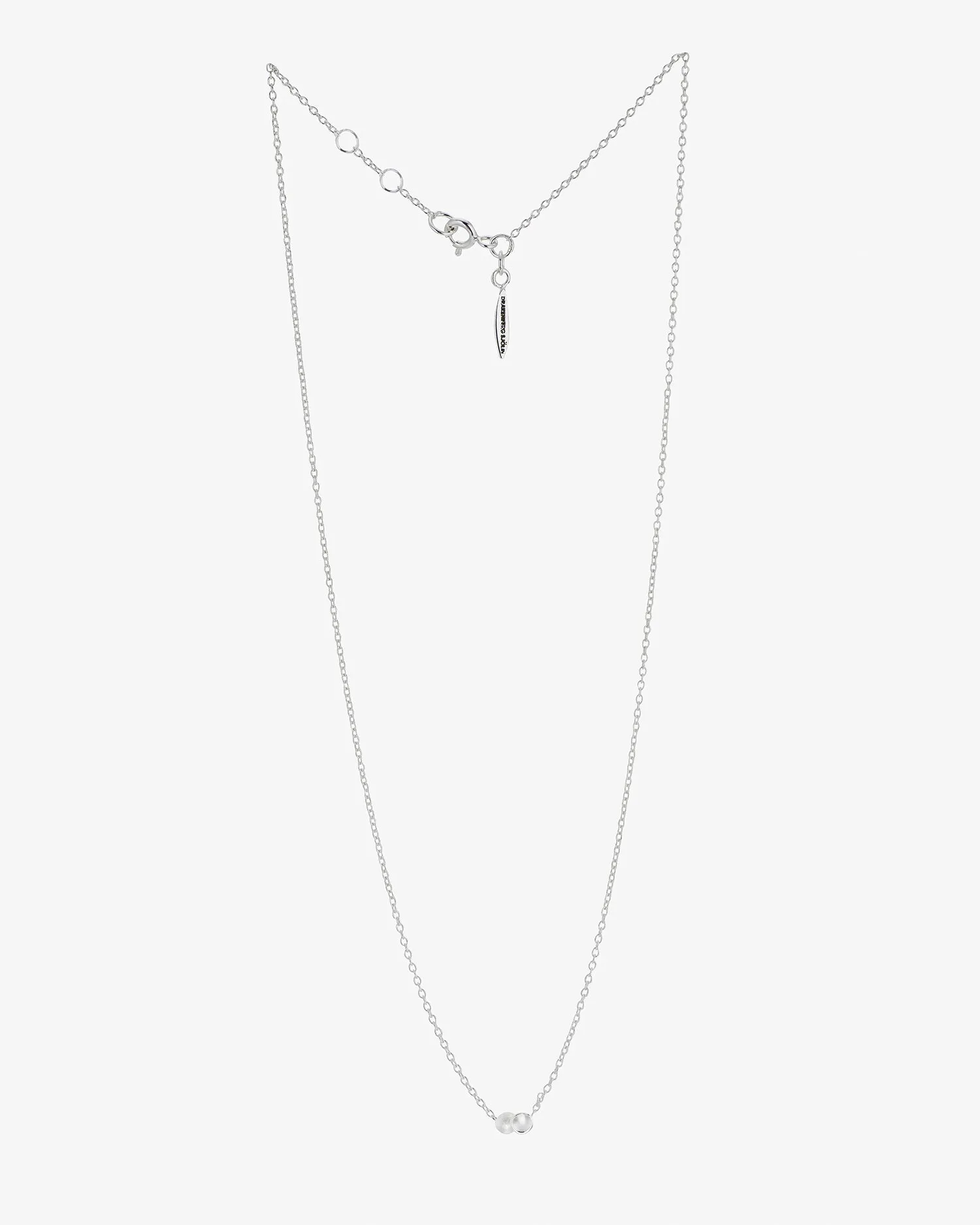 Rocky Shore drop necklace silver