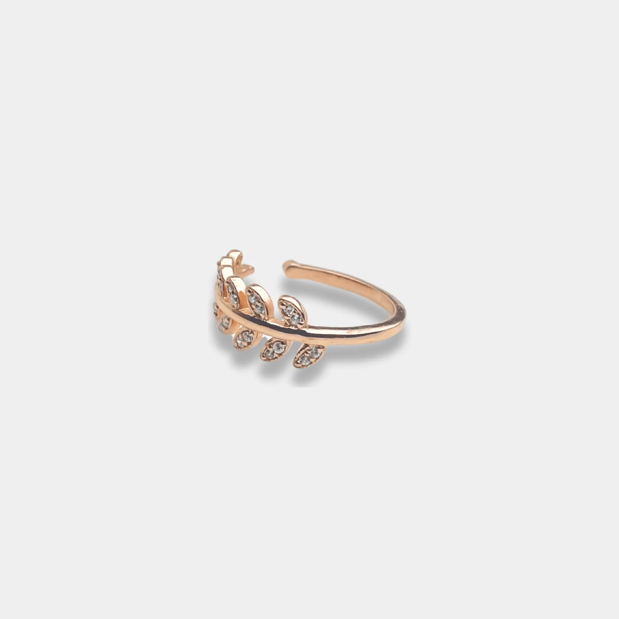 rose gold Leafy Elegance Ring