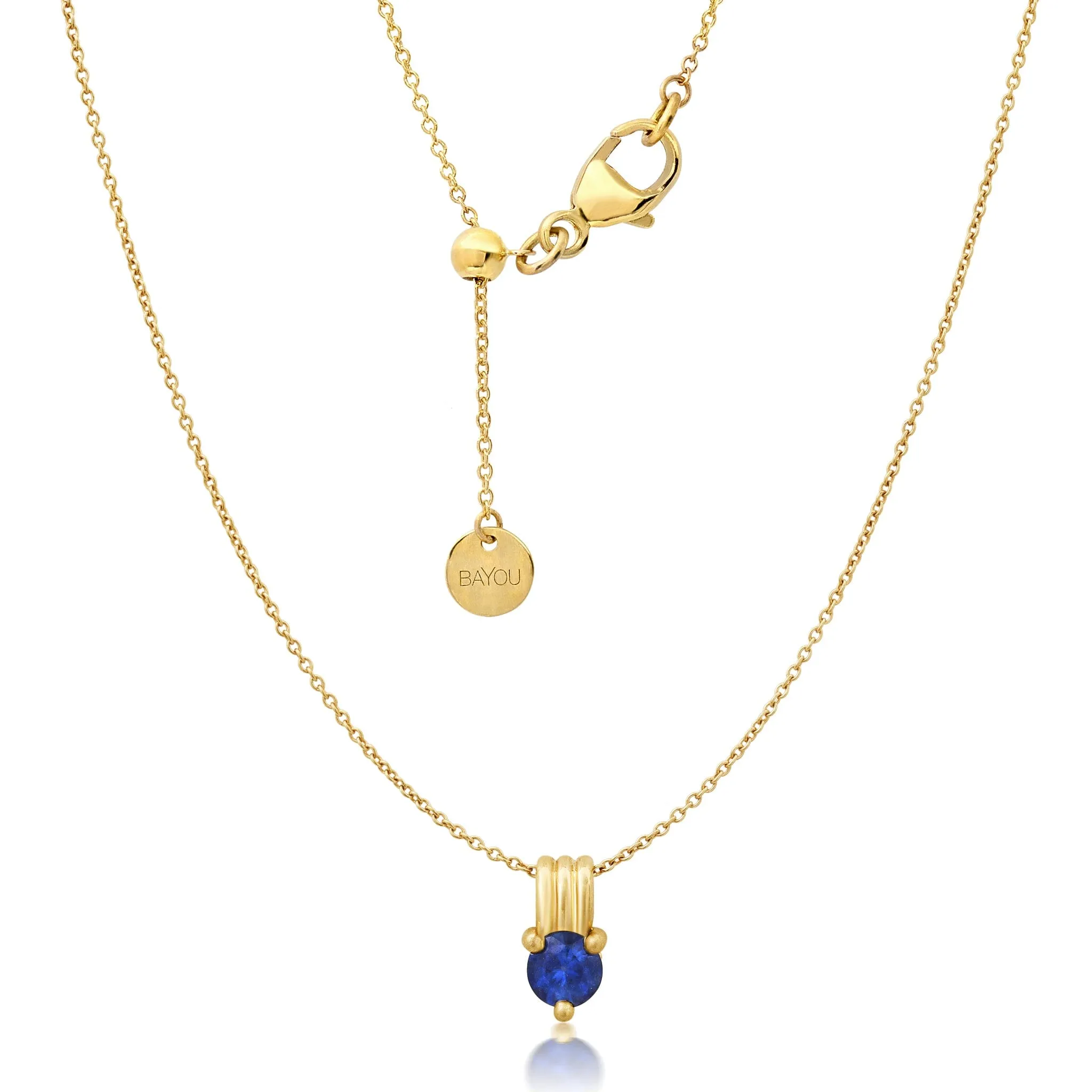 Sapphire Triple Orbit Necklace