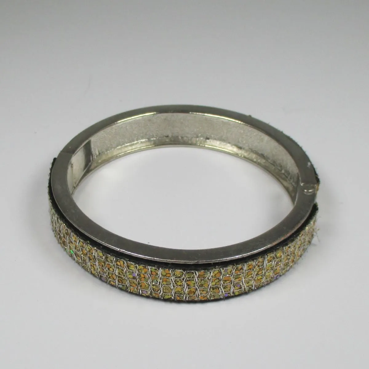 Silver Bangle Bracelet Leather Insert